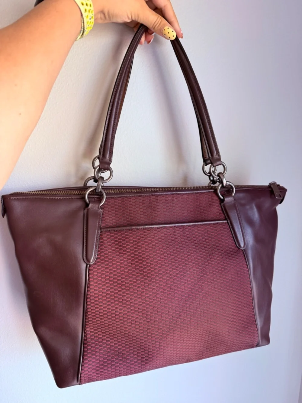 Coach Ava Jacquard Tote Carryall bag